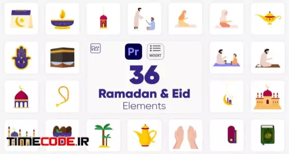 Ramadan & Eid Elements For Premiere Pro