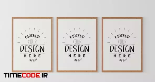 Poster Frame In Living Room Psd Mockup