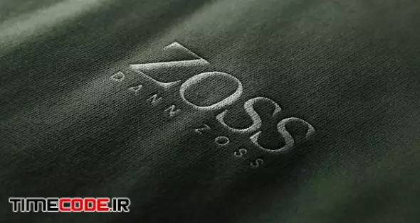 Logo Mockup Clothing Textured Embroidered