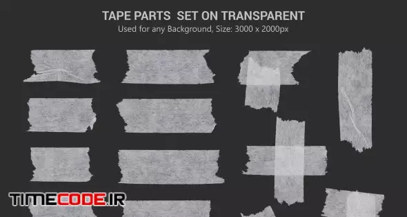 Adhesive Tape And Paper Tape Transparent Set
