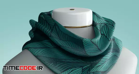 Fabric Scarf Mockup