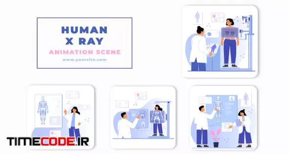 Human X Ray Animation Scene After Effects Template