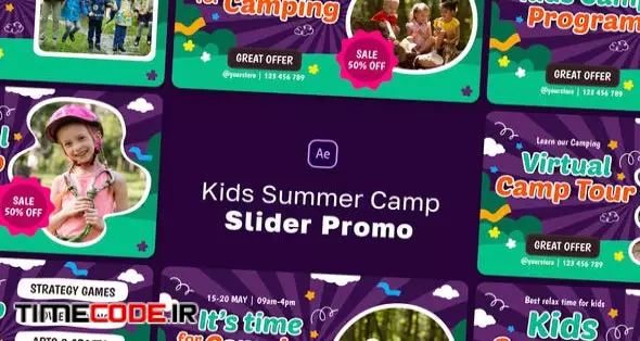 Kids Summer Camp Slider Promo