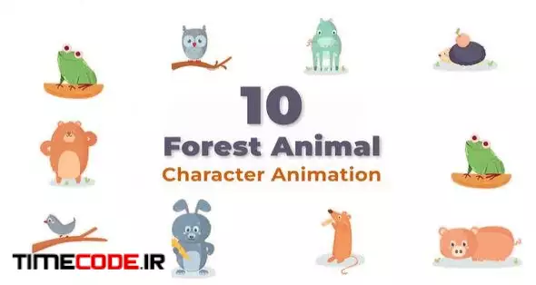 Forest Animal Character Animation Scene Pack