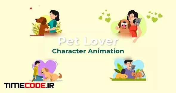 Pet Lover Character Explainer And Animation Scene Pack