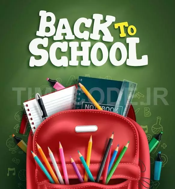 Back To School Vector Design Back To School Text In Chalkboard Background With Backpack