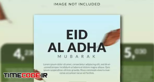 Eid Adha Flyer That Show Animals In The Front Row