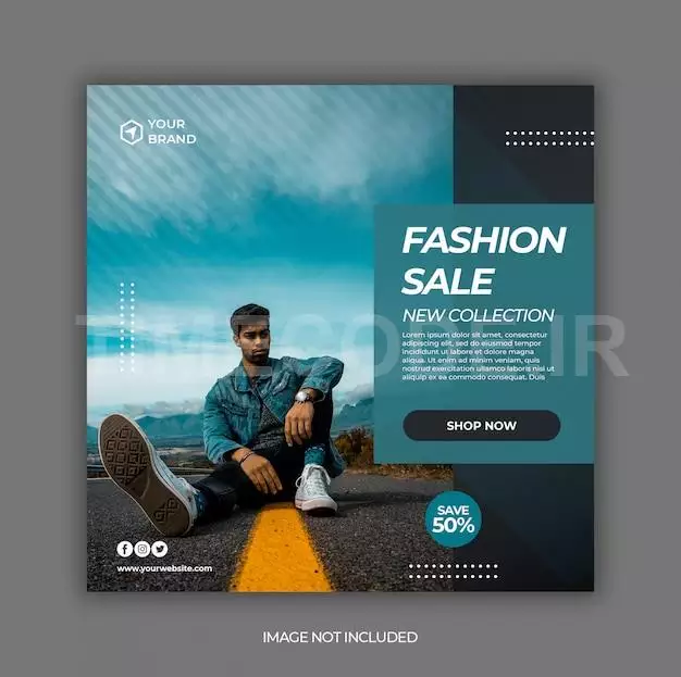 Summer Fashion Sale Promotion Banner Template For Social Media Post