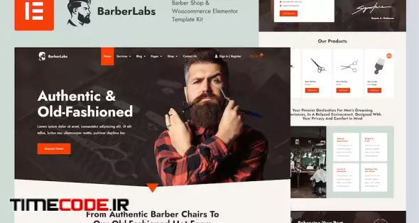 BarberLabs - Barber Shop Elementor Template Kit