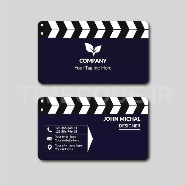 Vector Clean Style Modern Stylish Business Card Template.