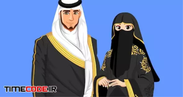 Saudi Arabian Brides With Black Clothes.