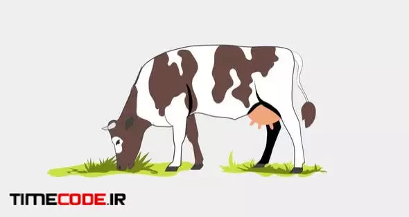 Farm Animals Cartoon Animation Scene