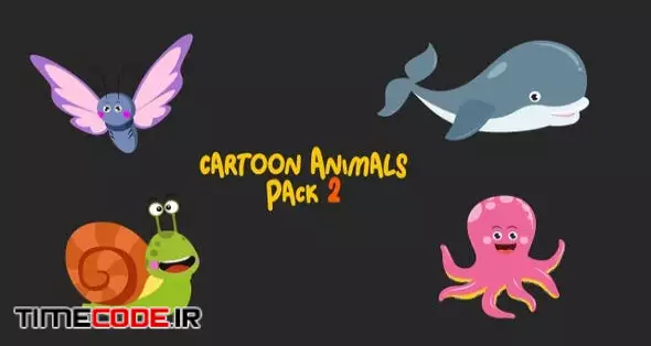 Cartoon Animals Pack 2