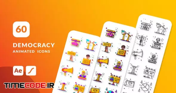 Democracy Animated Icons | After Effects