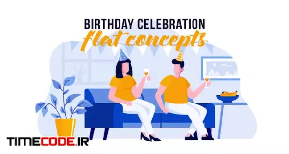 Birthday Celebration - Flat Concept