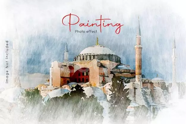 Watercolor Painting Effect Template
