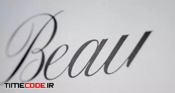 Beauty - Animated Handwriting Typeface