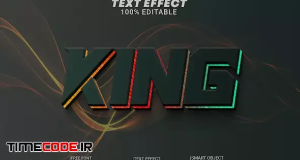 Psd Creative King 3d Editable Text Effects Style