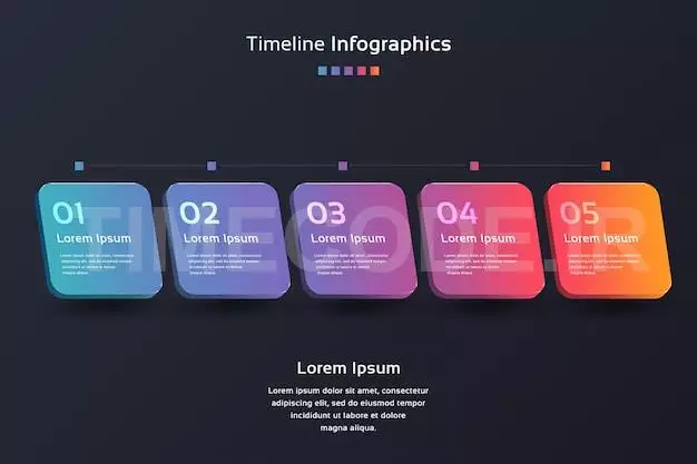 Timeline 3d Infographic Design