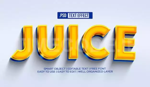 Juice Text Style Effect
