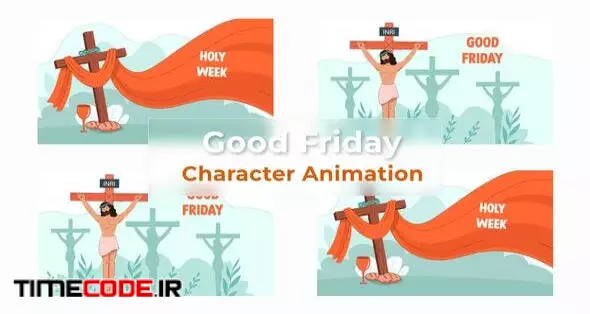 Holy Week Good Friday Character Animation Scene