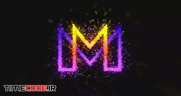 Colorful Particles Logo Animation