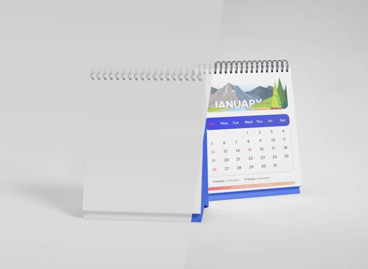 دانلود موکاپ تقویم رومیزی