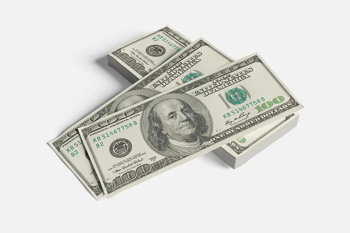 دانلود موکاپ اسکناس