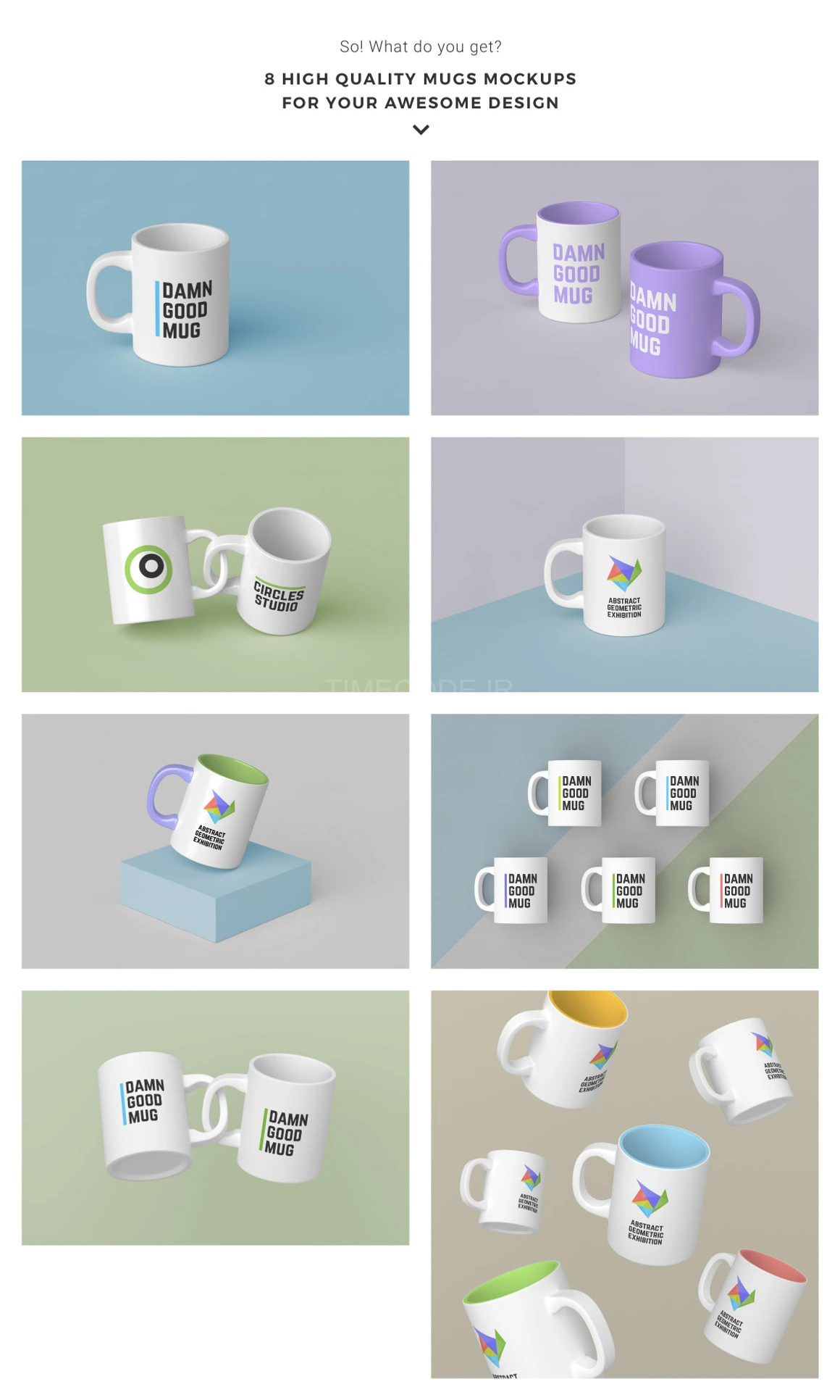 مجموعه موکاپ ماگ