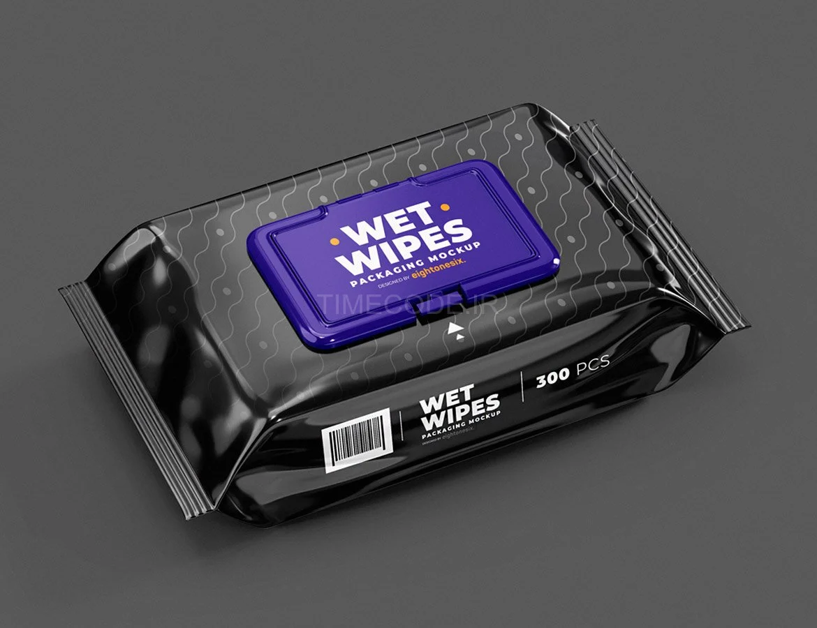 موکاپ دستمال مرطوب