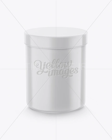 موکاپ قوطی پلاستیکی استوانه‌ای