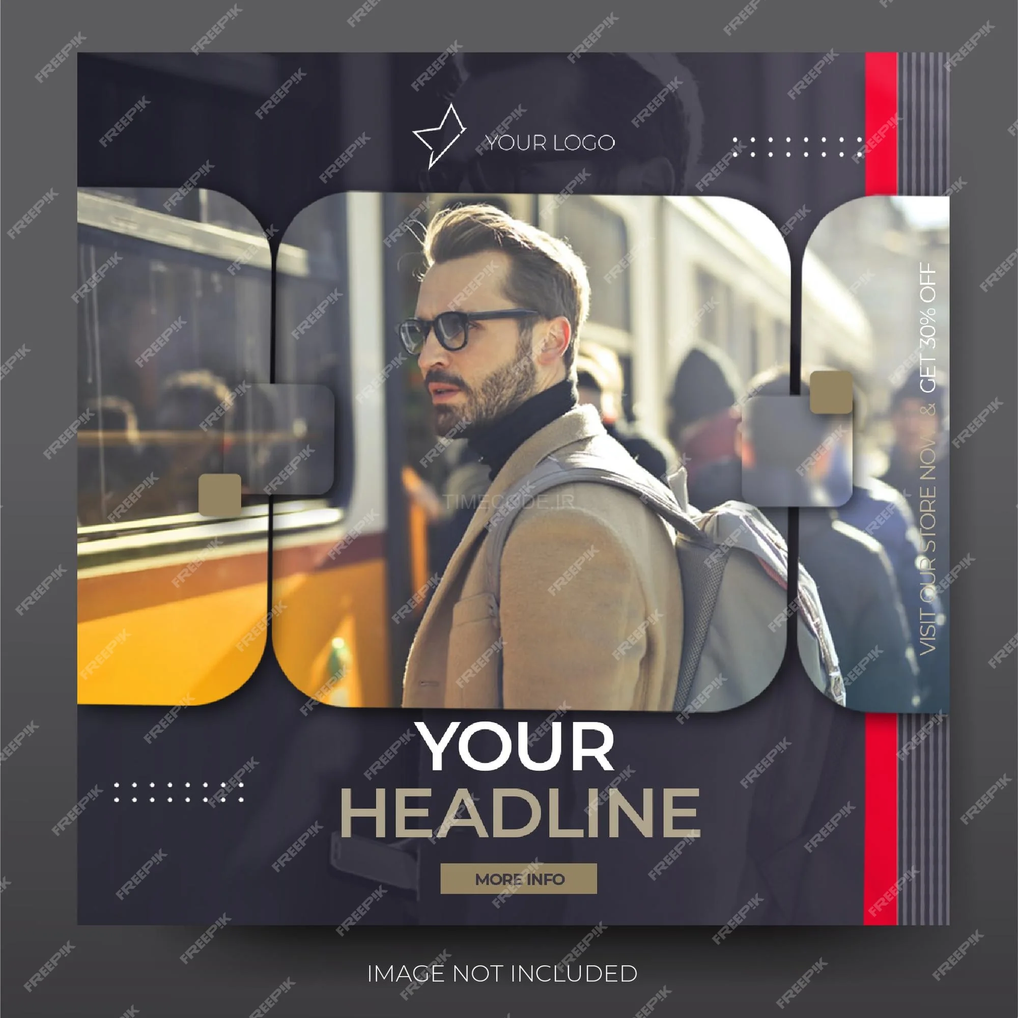 قالب اینستاگرام تولید محتوا
