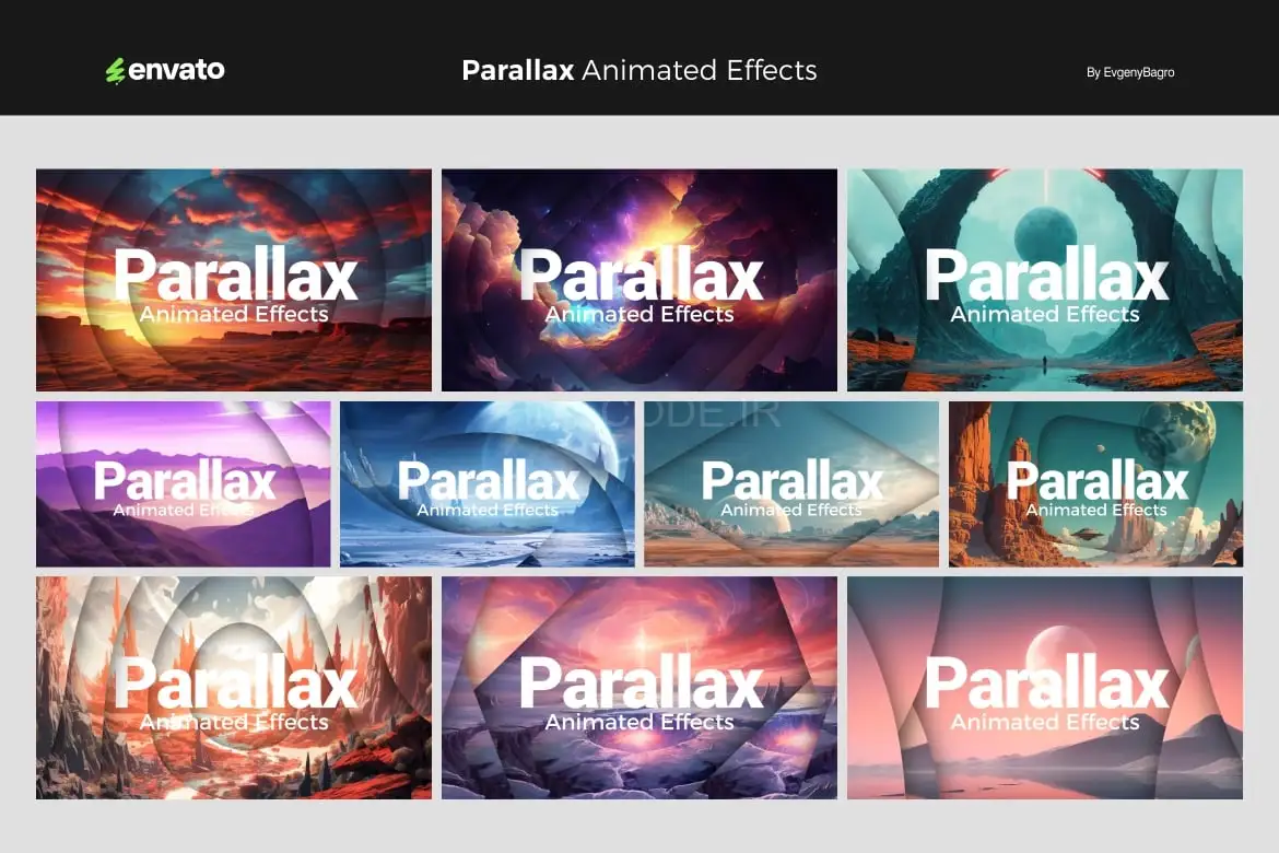 قالب پاورپوینت اسلایدشو پارالاکس