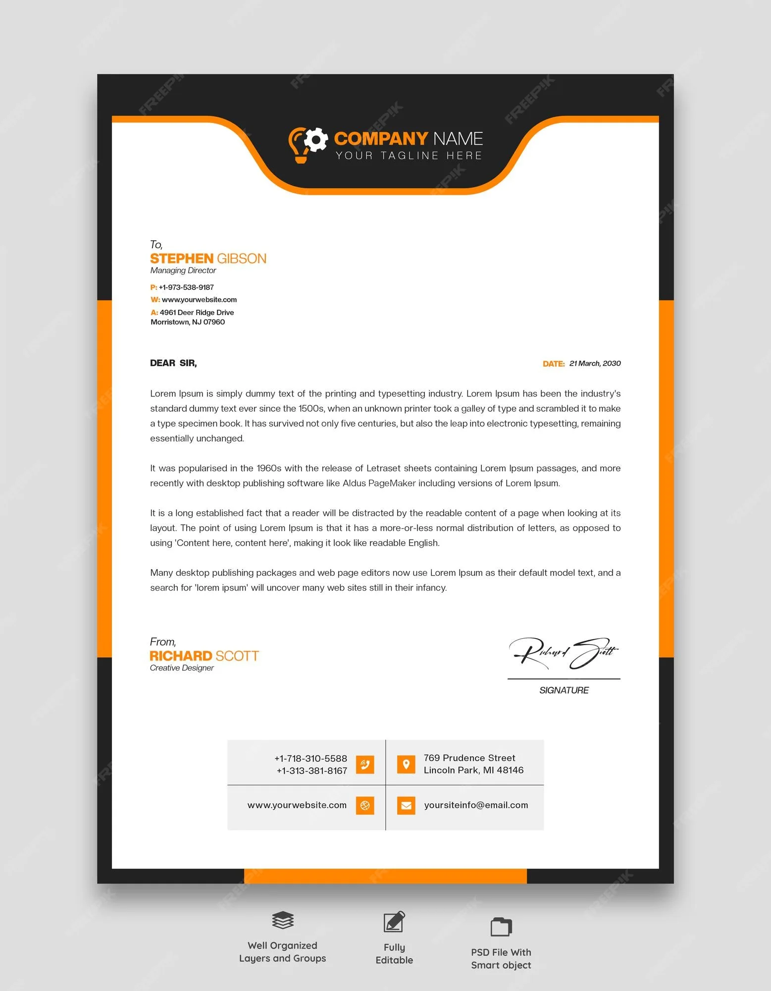  Modern Business And Corporate Letterhead 