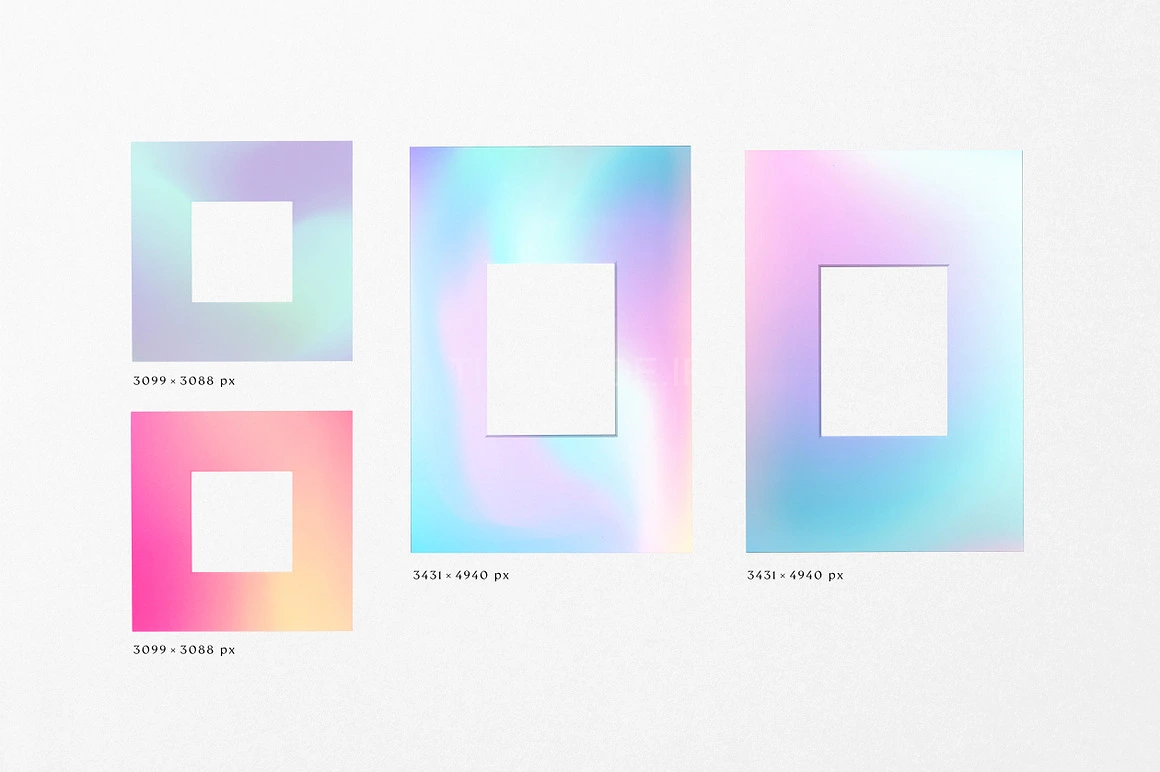 مجموعه فریم فیلم Gradient High Quality Film Frames – تایم کد