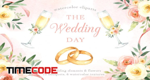 The-Wedding-Day-Watercolor-Clip-Art