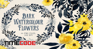Dark-Watercolour-Flowers