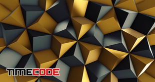black-and-gold-rhombic-pattern-wall-2