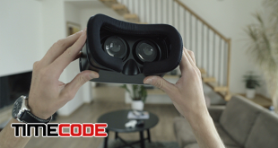  Putting On Virtual Reality Headset 