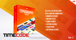  Typography Pack PRO | FCPX and Apple Motion 