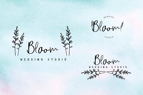 100 Hand Drawn Floral Elements