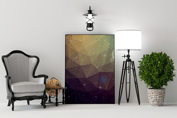 Polygonal Space Backgrounds 30% OFF