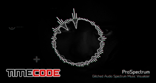  Glitched Audio Spectrum Music Visualizer 