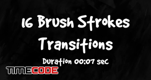 16 Brush Strokes Transitions