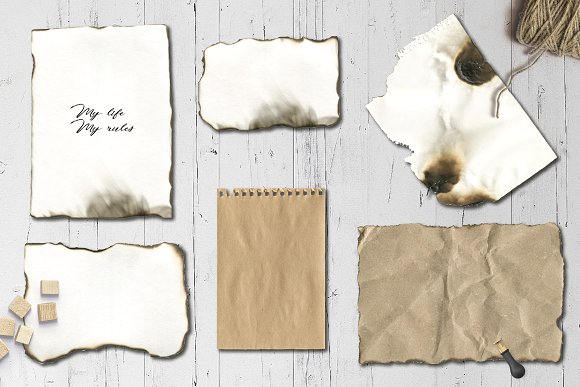 Old paper burn texture backgrounds