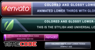  Colored and Glossy Lower-Thirds 