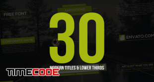  30 Modern Titles & Lower Thirds 
