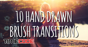 10 Hand Drawn Brush Transitions