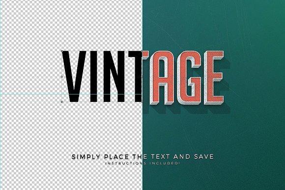 150 3D Text Effects for Photoshop