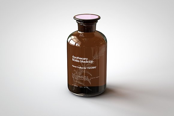 Download دانلود موکاپ شیشه دارو Apothecary Bottle Mock-Up 0144962 ...